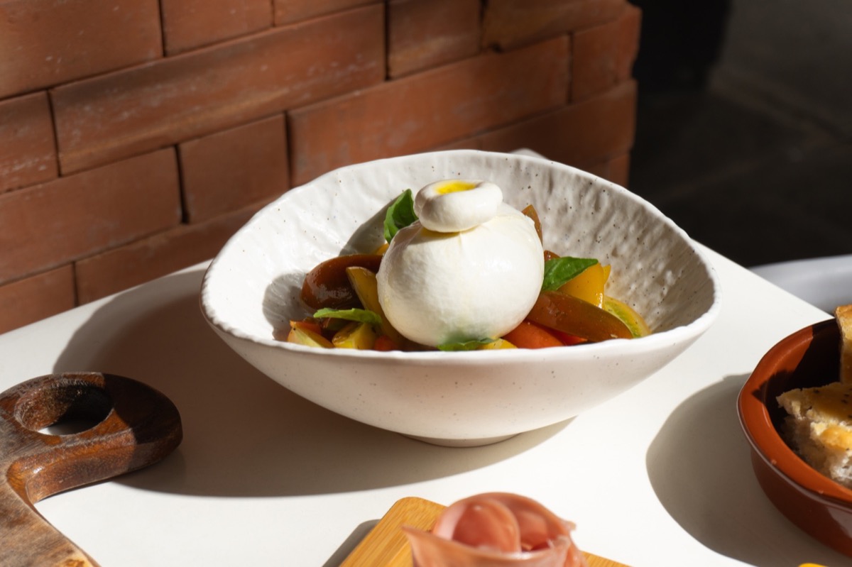 Burrata Tricolore antipasto