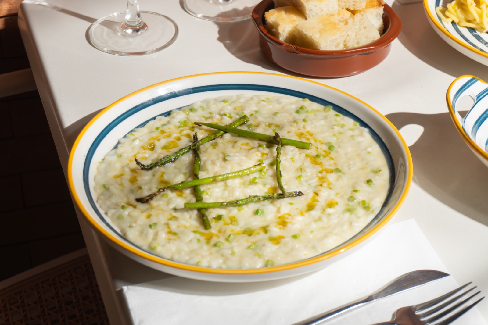 Risotto Prosecco Asparagus primo piatto